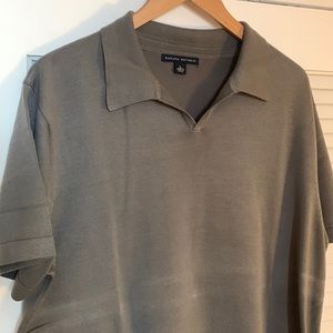 Banana Republic silk and cotton polo L